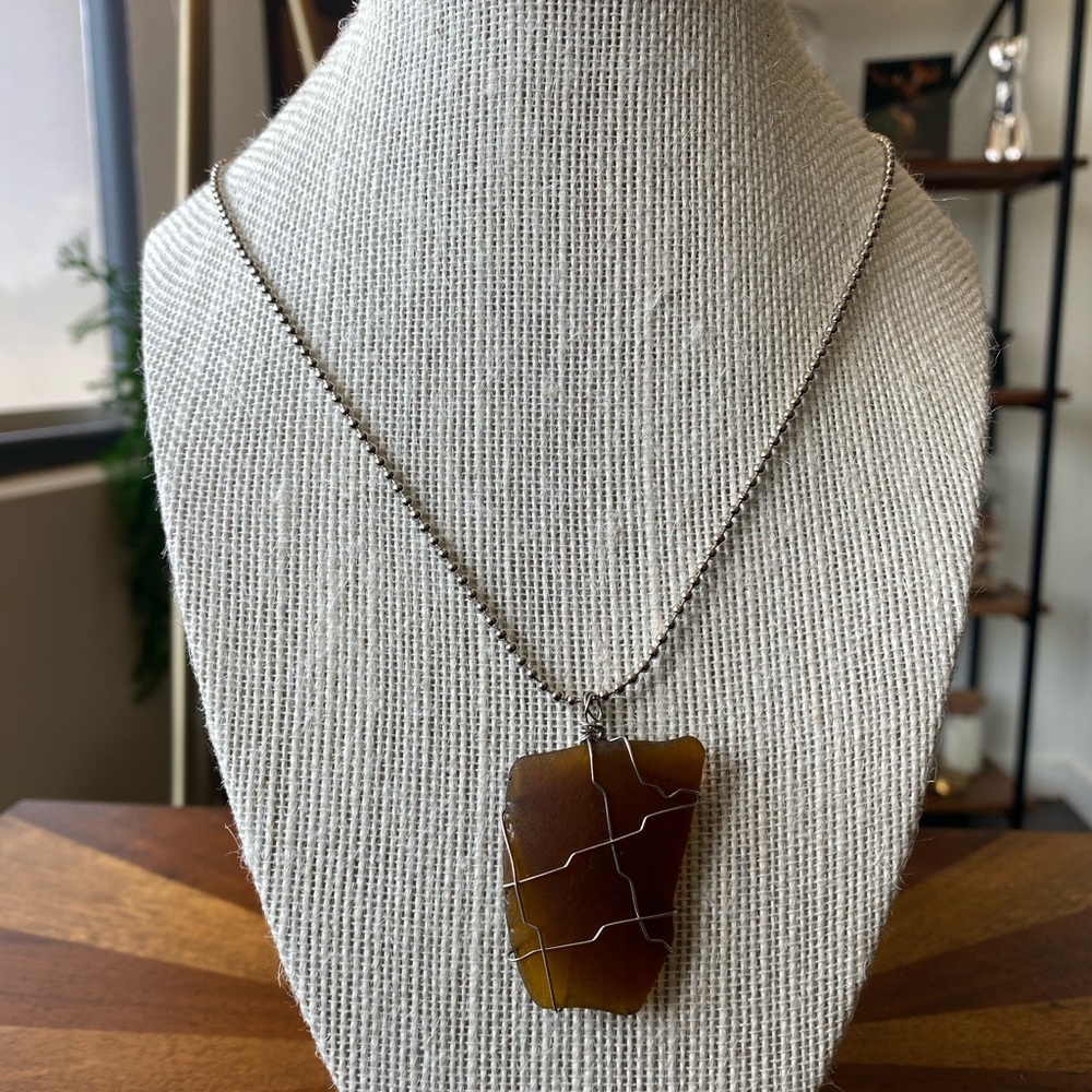Sea glass necklace